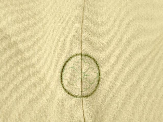平和屋着物●人間国宝・羽田登喜男　訪問着　花鳥文　正絹　逸品　AABM4335ck