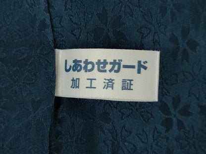 平和屋着物●上質な小紋　縦暈し　間道　正絹　逸品　AABM4339ck