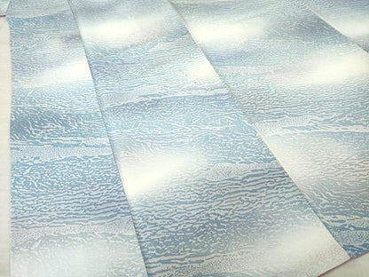 平和屋着物●日展作家　山本唯与志　レリーフ染　小紋　霞文　正絹　逸品　AABM4348ck