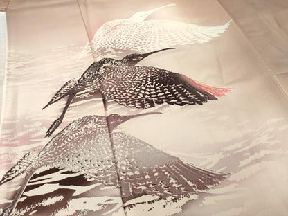 平和屋着物●日展作家　山本唯与志　レリーフ染　色留袖　飛鳥文　暈し染め　正絹　逸品　AABM4349ck