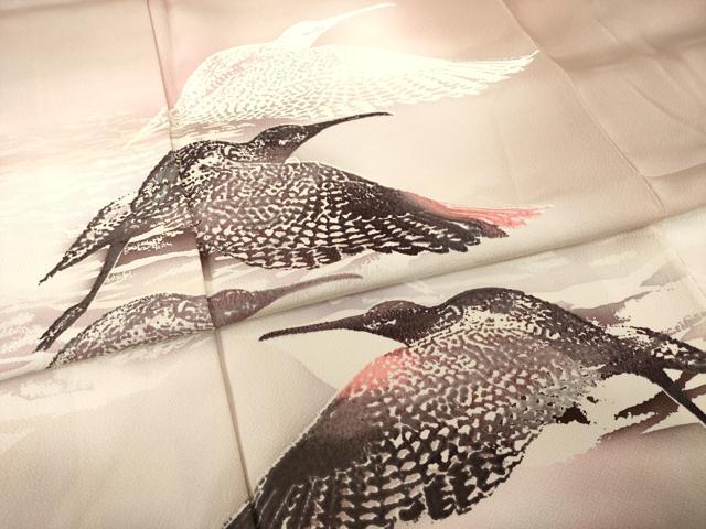 平和屋着物●日展作家　山本唯与志　レリーフ染　色留袖　飛鳥文　暈し染め　正絹　逸品　AABM4349ck