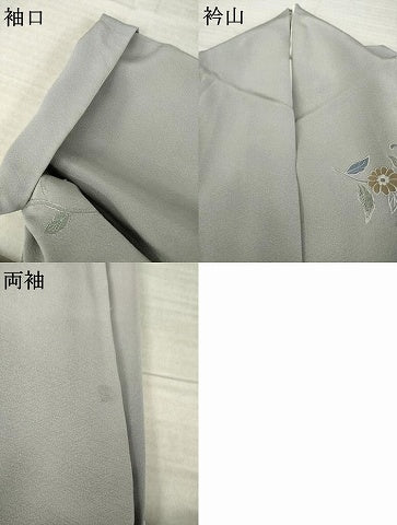 平和屋着物●中国三大刺繍　スワトウ刺繍　汕頭刺繍　総刺繍　訪問着　更紗花文　暈し染め　正絹　逸品　AABM4354ck