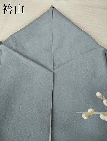 平和屋着物●訪問着　作家物　刺繍　枝花文　正絹　逸品　AABM4363ck