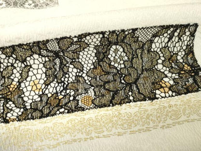 平和屋着物●訪問着　レース　花唐草文　暈し染め　金糸　金彩　正絹　逸品　AABM4368ck
