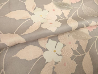 平和屋着物●上質な小紋　地紋起こし　花蔦草文　正絹　逸品　未使用　AABM4370ck