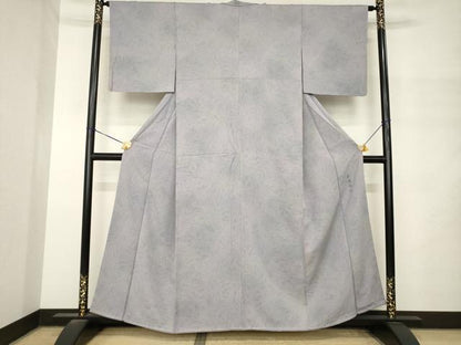 平和屋着物●伝統工芸師　服部光擴　小紋　墨流し文様　やまと誂製　正絹　逸品　AABM4372ck