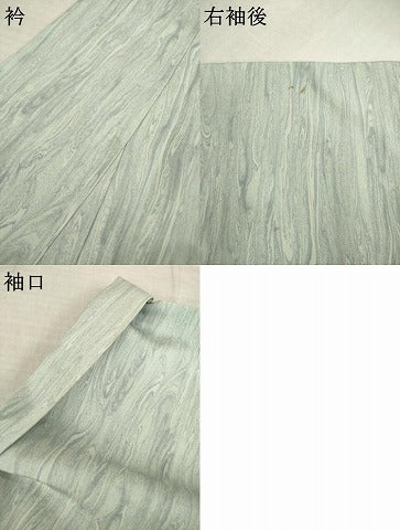平和屋着物●上質な小紋　墨流し文様　正絹　逸品　AABM4373ck