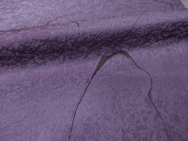 平和屋着物●上質な小紋　墨流し文様　正絹　逸品　AABM4379ck