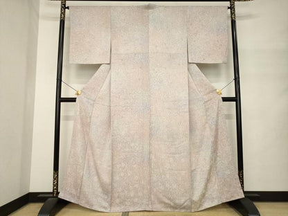 平和屋着物●上質な小紋　霞文　暈し染め　正絹　逸品　AABM4381ck