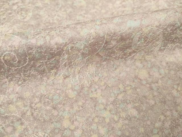 平和屋着物●上質な小紋　霞文　暈し染め　正絹　逸品　AABM4381ck