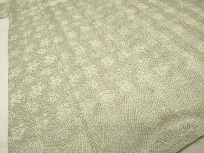 平和屋着物●名門　藤娘きぬたや・杢目絞り　小紋　正絹　逸品　未使用　AABM4391ck