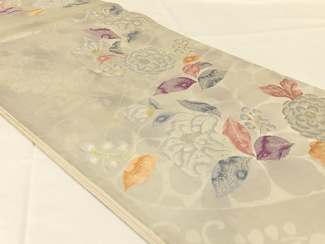 平和屋着物◎六通柄袋帯　唐織　辻が花　金銀糸　正絹　逸品　AABM4403dk