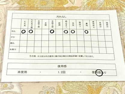 平和屋着物◎六通柄　本袋帯　唐織　更紗花文　金銀糸　正絹　逸品　AABM4408dk