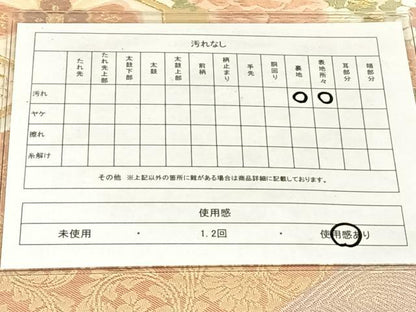 平和屋着物◎六通柄袋帯　唐織　蜀江花文　金銀糸　正絹　逸品　AABM4418dk