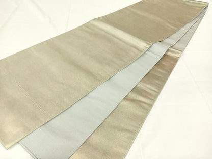 平和屋着物◎六通柄袋帯　霞文　引箔　正絹　逸品　AABM4435dk