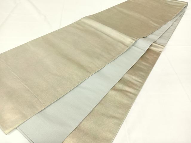 平和屋着物◎六通柄袋帯　霞文　引箔　正絹　逸品　AABM4435dk