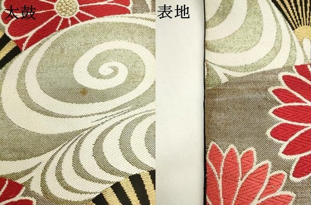 平和屋着物●西陣　川島織物　六通柄　本袋帯　流水花文　金銀糸　正絹　逸品　AABM4602pf