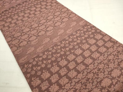 平和屋着物●六通柄袋帯　名物裂　金糸　正絹　逸品　AABM4613pf