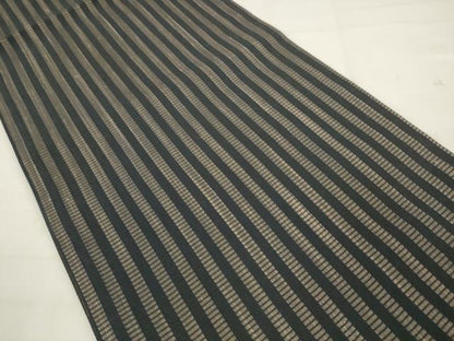 平和屋着物●六通柄袋帯　まわた紬　笹蔓文　正絹　逸品　AABM4662pf
