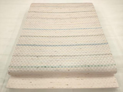 平和屋着物●太鼓柄袋帯　ぜんまい紬　横段文　正絹　逸品　AABM4672pf