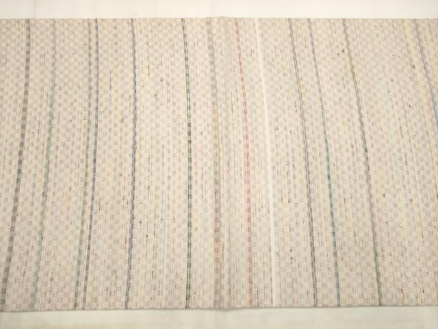 平和屋着物●太鼓柄袋帯　ぜんまい紬　横段文　正絹　逸品　AABM4672pf