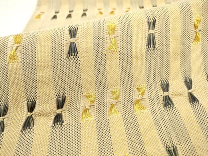 平和屋着物●太鼓柄袋帯　捩り織　間道　金糸　正絹　逸品　AABM4673pf