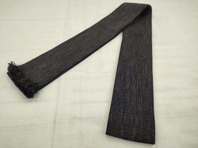 平和屋本店●男性　角帯　霞文　共箱付き　正絹　逸品　AABM4691pf