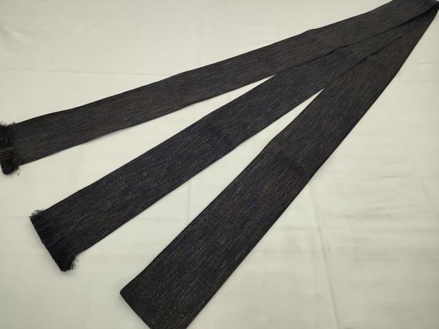 平和屋本店●男性　角帯　霞文　共箱付き　正絹　逸品　AABM4691pf