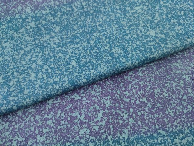 平和屋着物●全通柄袋帯　紬地　横段霞文　正絹　逸品　AABM4719pf