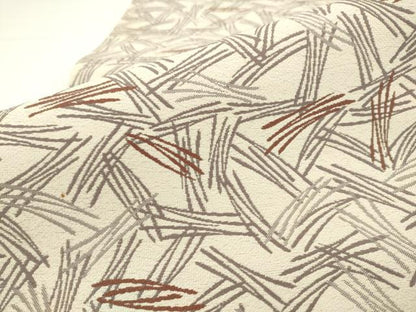 平和屋着物●六通柄袋帯　抽象文様　正絹　逸品　AABM4735pf