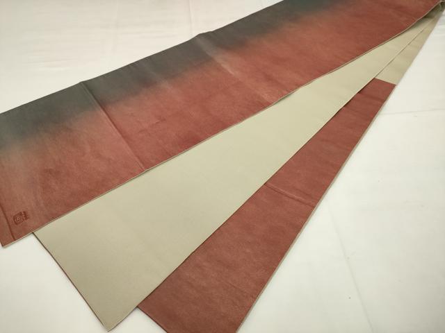 平和屋着物●西洞院辻が花　大脇一心　六通柄袋帯　霞文　正絹　逸品　AABM4750pf