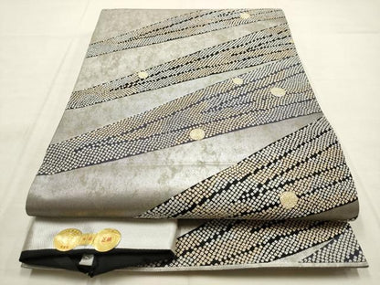 平和屋着物●西陣の名門　加納幸謹製　六通柄袋帯　華匠苑　金銀糸　証紙付き　上代59万8千円　正絹　逸品　AABM4804pf