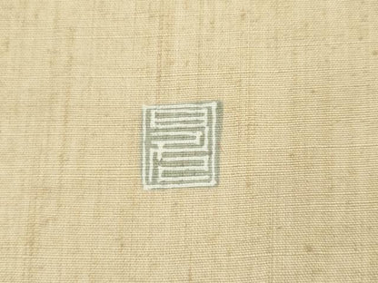 平和屋着物●太鼓柄袋帯　作家物　紬地　霞文　金彩　正絹　逸品　AABM4821pf