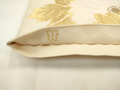 平和屋着物●西陣　川島織物　六通柄　本袋帯　亀甲花文　金糸　正絹　逸品　AABM4827pf