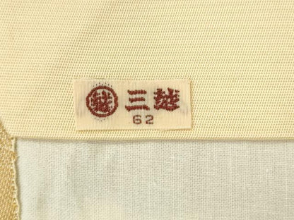 平和屋着物●西陣　長谷川織物　九寸開き名古屋帯　円紋献上　三越扱い　正絹　逸品　AABM4835pf