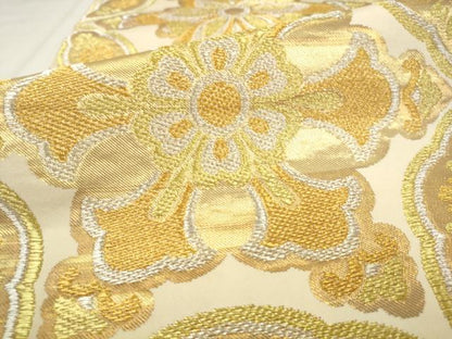 平和屋着物●西陣　川島織物　六通柄　本袋帯　飾花文　金銀糸　正絹　逸品　AABM4853pf