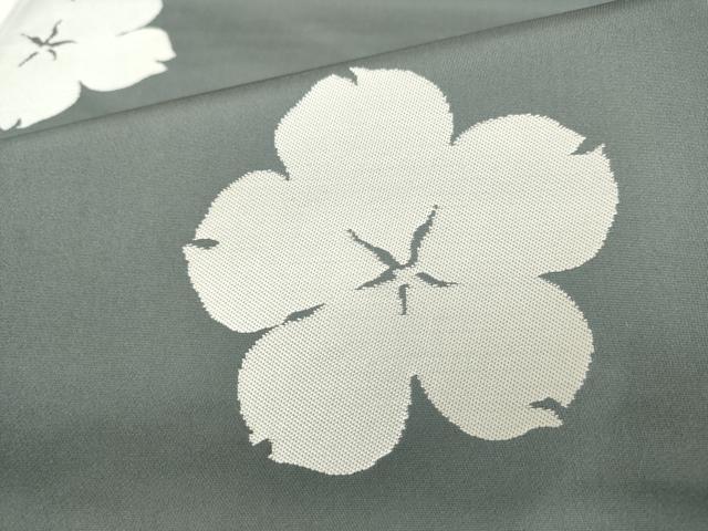 平和屋着物●世界的人形師　辻村寿三郎　ジュサブロー　六通柄袋帯　舞桜文　正絹　逸品　AABM4862pf