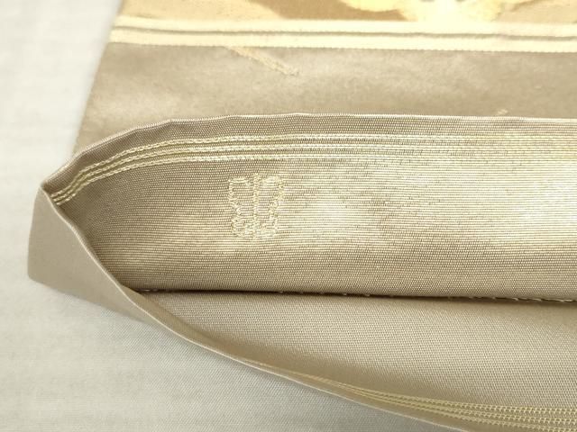 平和屋着物●西陣　川島織物　六通柄　本袋帯　枝梅　金糸　三越扱い　正絹　逸品　AABM4897pf