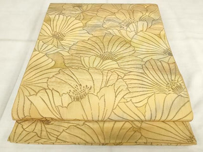 平和屋着物●西陣　川島織物　六通柄　本袋帯　花尽くし　三越扱い　正絹　逸品　AABM4923pf