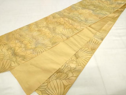 平和屋着物●西陣　川島織物　六通柄　本袋帯　花尽くし　三越扱い　正絹　逸品　AABM4923pf