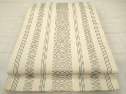 平和屋着物●本場筑前博多織　両面全通柄袋帯　献上　正絹　逸品　AABM4935pf
