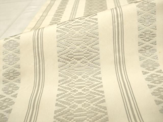 平和屋着物●本場筑前博多織　両面全通柄袋帯　献上　正絹　逸品　AABM4935pf