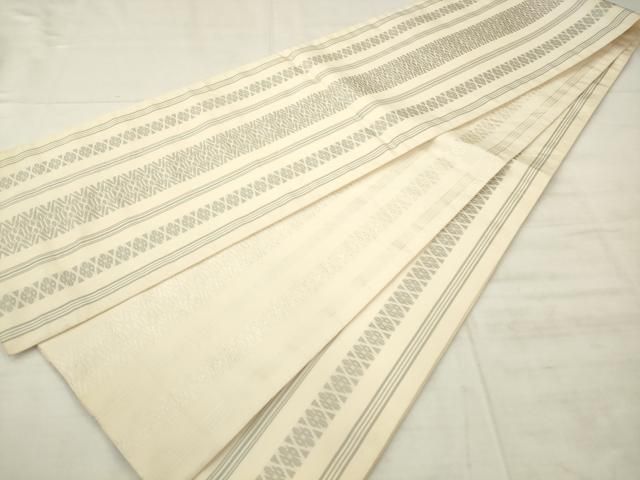 平和屋着物●本場筑前博多織　両面全通柄袋帯　献上　正絹　逸品　AABM4935pf