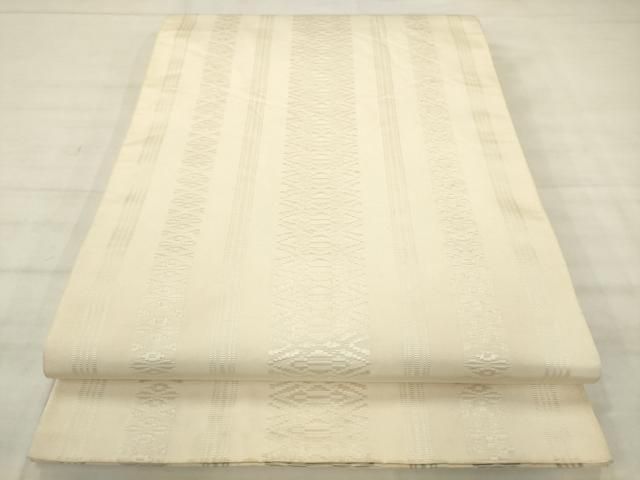 平和屋着物●本場筑前博多織　両面全通柄袋帯　献上　正絹　逸品　AABM4935pf