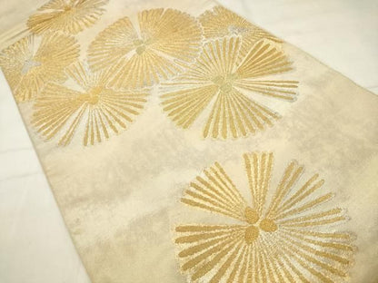 平和屋着物●西陣　川島織物　六通柄　本袋帯　松　金銀糸　正絹　逸品　AABM4953pf