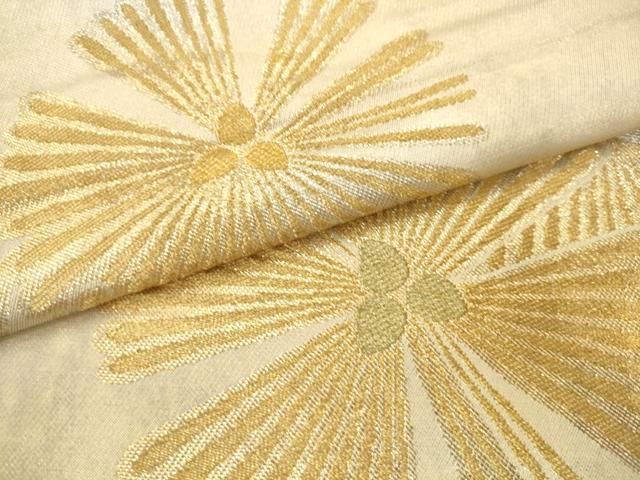 平和屋着物●西陣　川島織物　六通柄　本袋帯　松　金銀糸　正絹　逸品　AABM4953pf