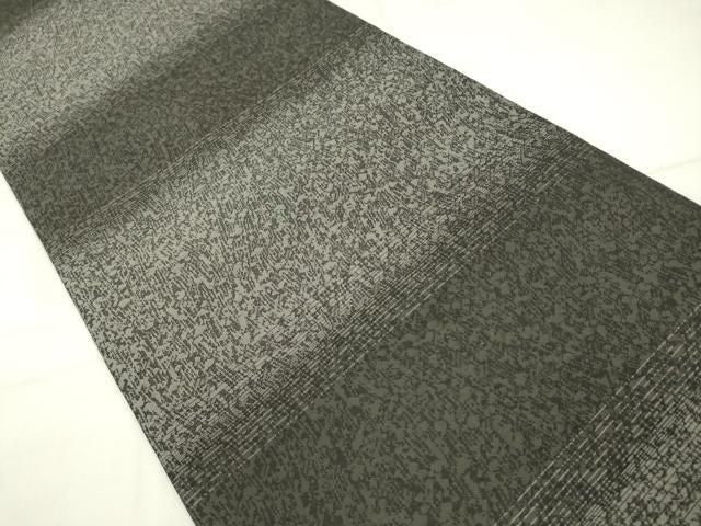 平和屋着物●両面六通柄袋帯　立波文　金糸　正絹　逸品　AABM4980pf