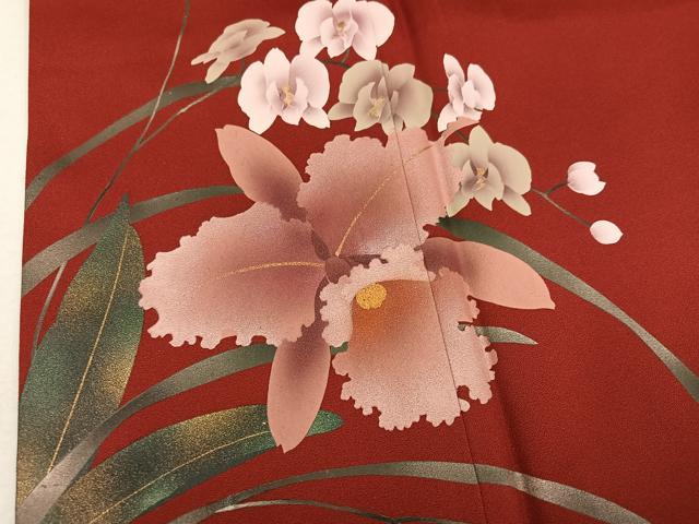 平和屋着物●豪華振袖　作家物　party wink　草花文　暈し染め　金彩　さが美扱い　正絹　逸品　AABM5043ph