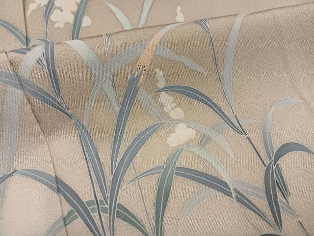 平和屋着物●訪問着　友禅　草花文　暈し染め　そごう扱い　正絹　逸品　未使用　AABM5049ph