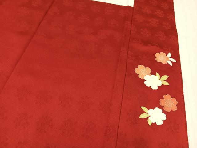平和屋着物●豪華振袖　駒刺繍　雪輪草花文　金彩　ロング丈　正絹　逸品　AABM5057ph